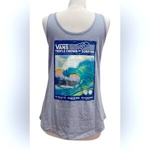 Vans Gray Graphic Sleeveless Tank Top